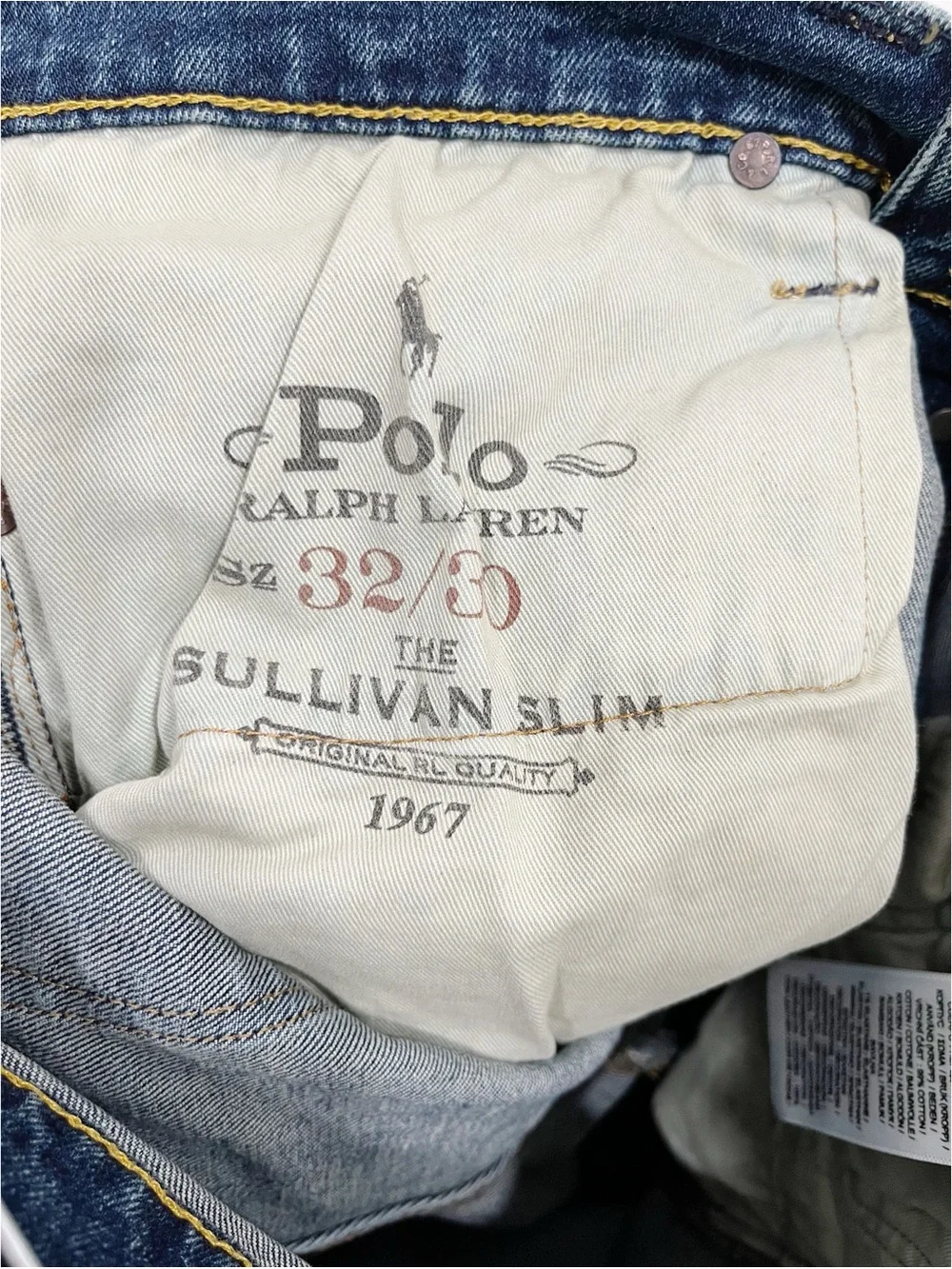 Polo Ralph Lauren Sullivan Slim Straight Jeans Men’s 32x30 Blue Wash Denim